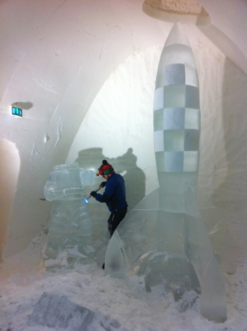 As the Ice Hotel Grows