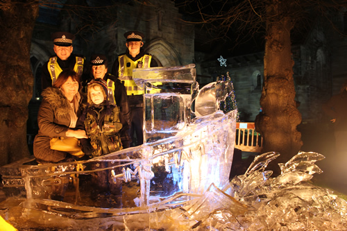 St Andrews police_ice art