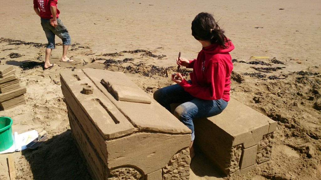 Interactive Sand Sculpture for Coventry University’s new Scarborough Campus