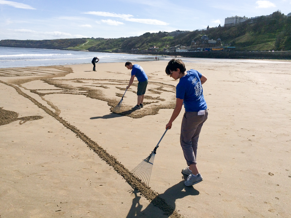 Sand Art in Sunny Scarborough for the Camping and Caravanning Club