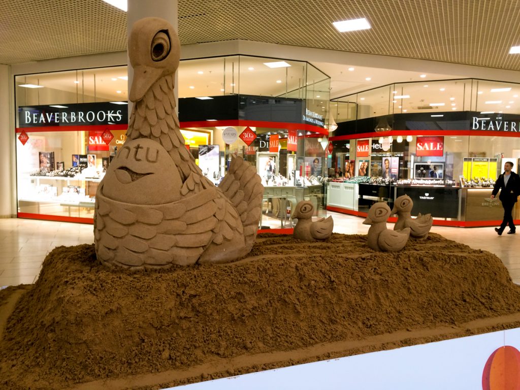 sand sculptures delivered gateshead newcastle shopping centre 1