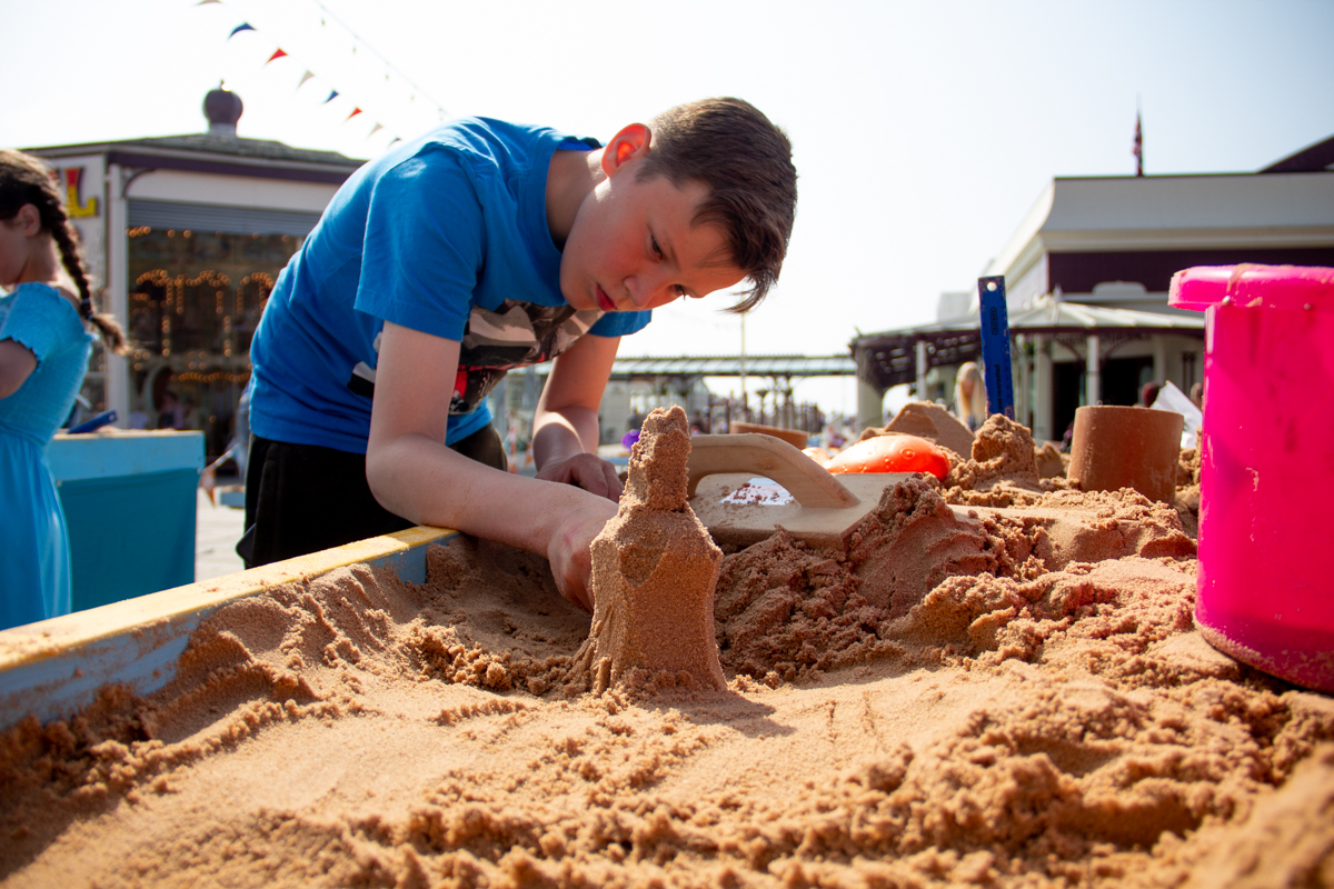 Sand Sculpture Workshops on Blackpool North Pier