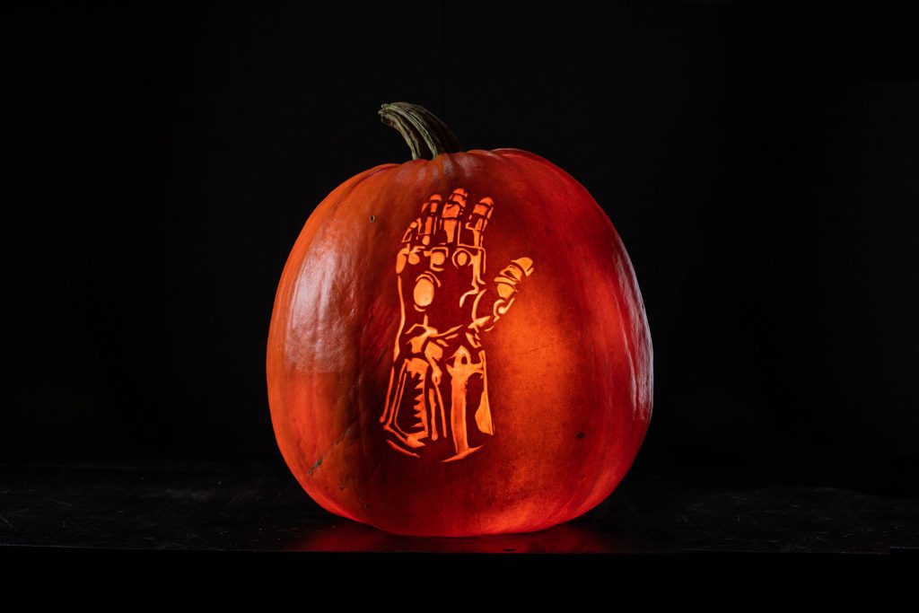 Pumpkins Carved and Photographed in Studio for Marvel and Star Wars
