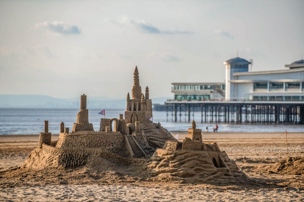 Giant Sand Castle Competition in Weston Super Mare for Osmo