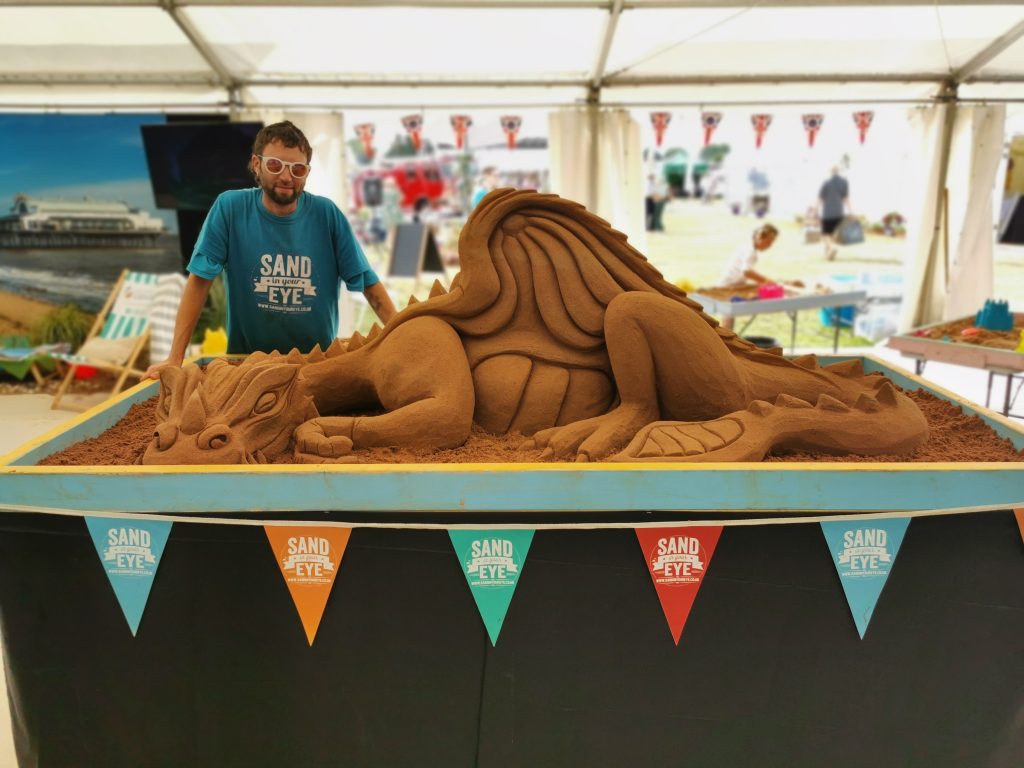 The Lincolnshire show returns, with family sand sculpture workshops and professional live sand carving