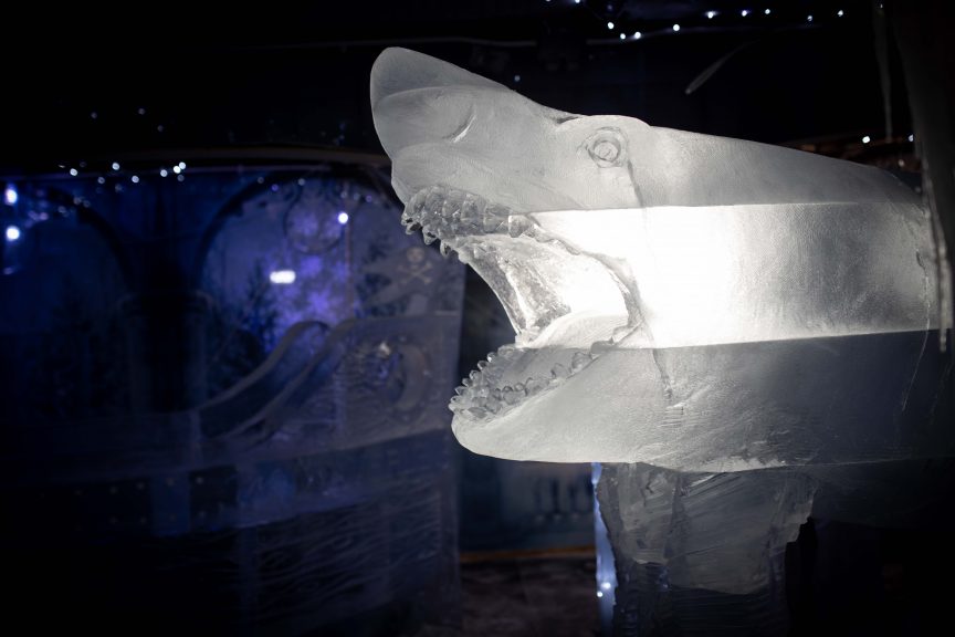 A Glistening, Under The Sea Ice Bar in Cardiff