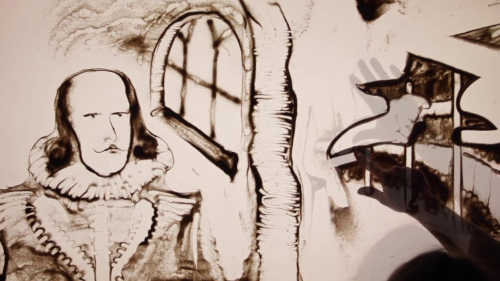 sand drawing animation creativit 1