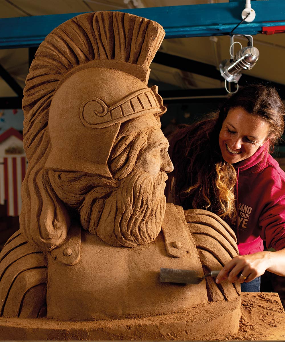 Extend the summer with our pre carved sand sculptures