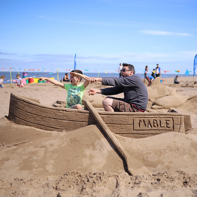 Mablethorpe sand sculptures and workshops for World Oceans Day