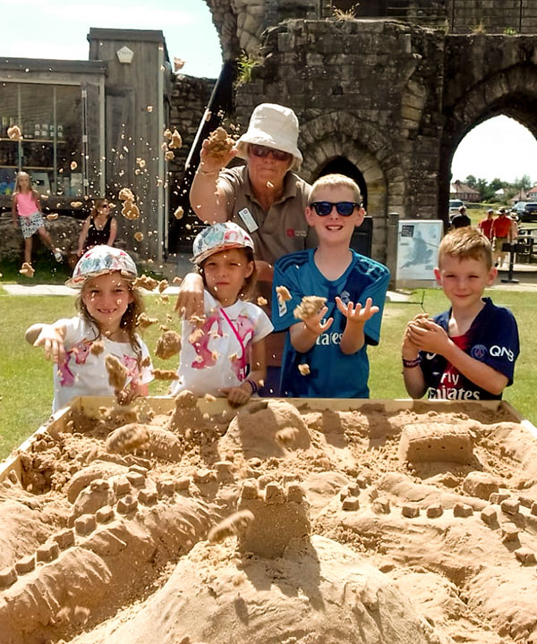 Pop up sand sculpture workshops with English Heritage