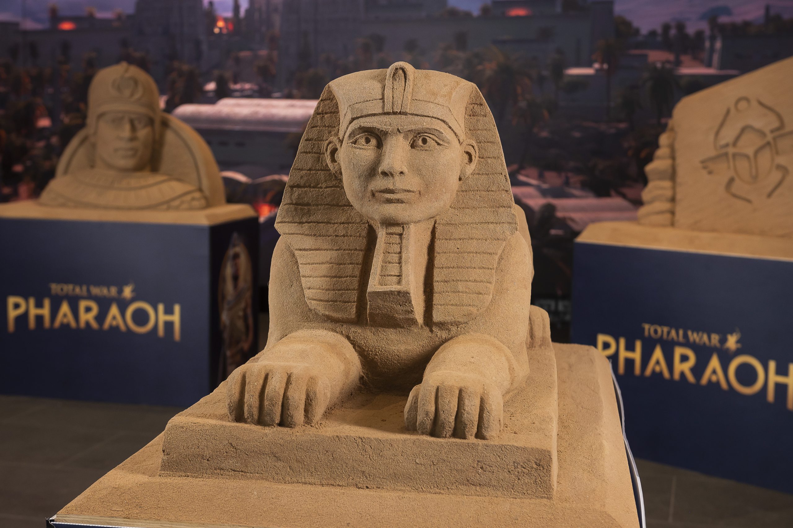Ancient Egyptian Sand Sculptures for SEGA’S new game