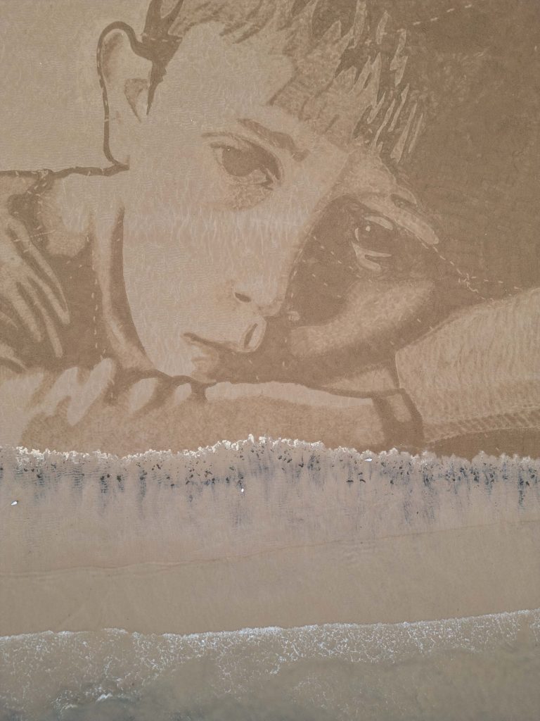 Banardos sand drawing 13