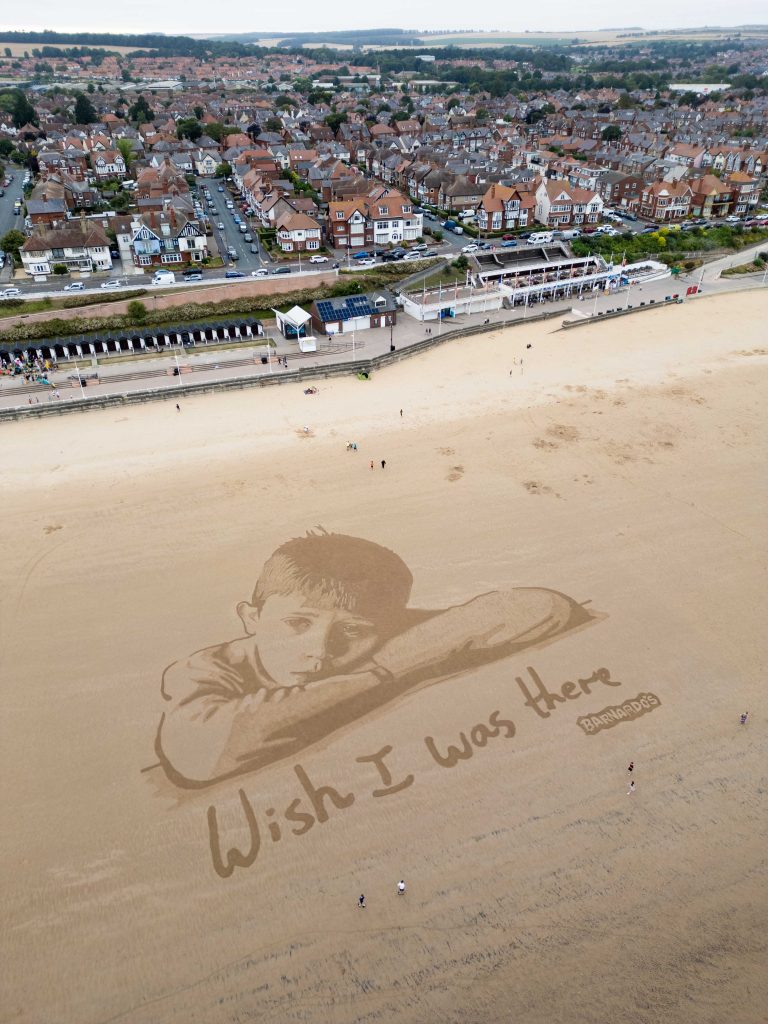 Banardos sand drawing 5