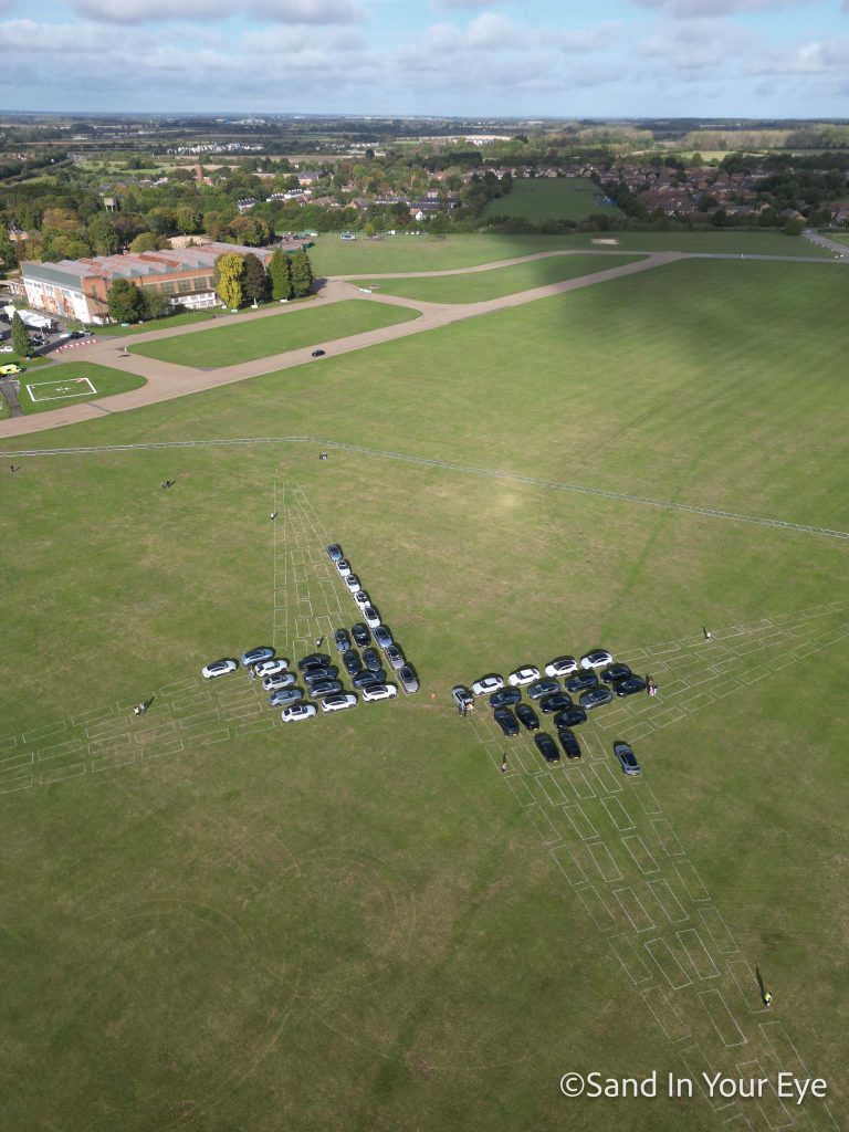 Land art electic car polestar 3