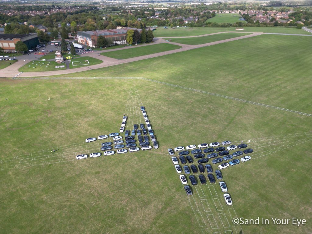 Land art electic car polestar 7