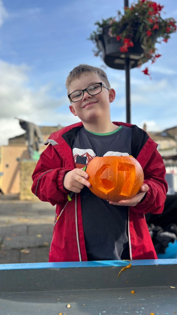 kids pumpkin carving