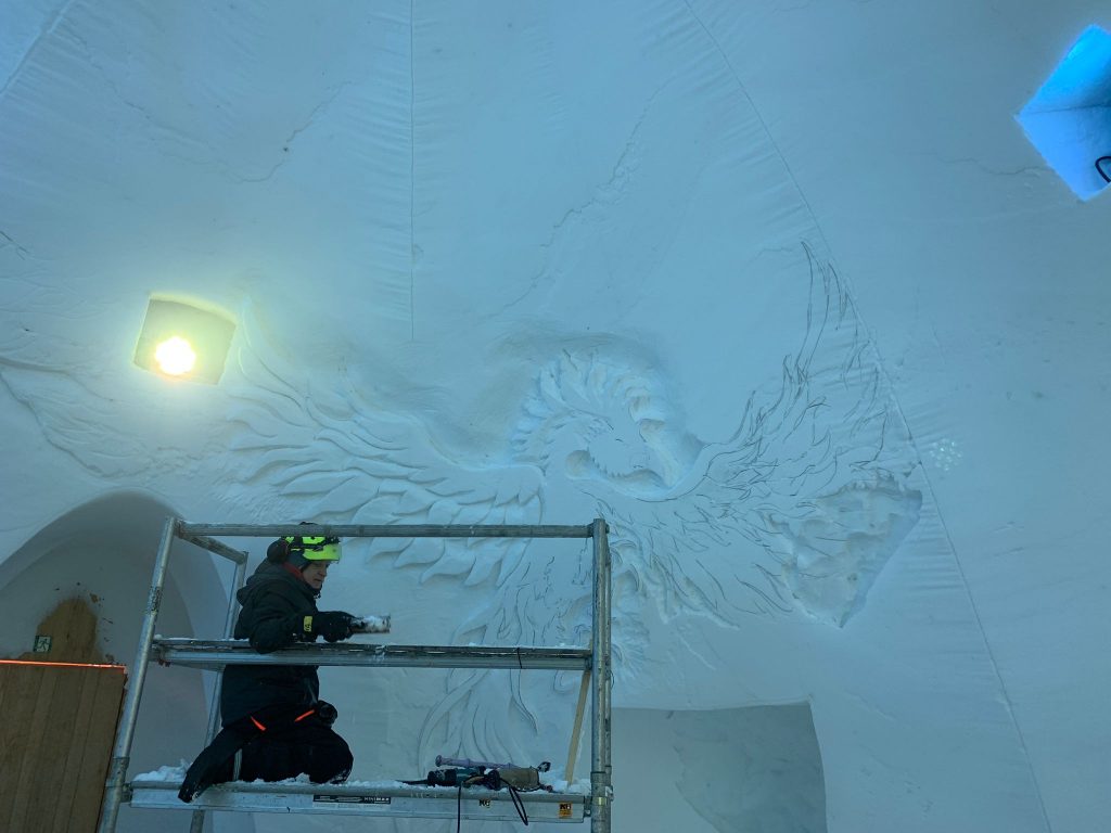 From Sand to Snow: Snow Sculpting a Fantasy World in the French Alps 1 snow sculpting