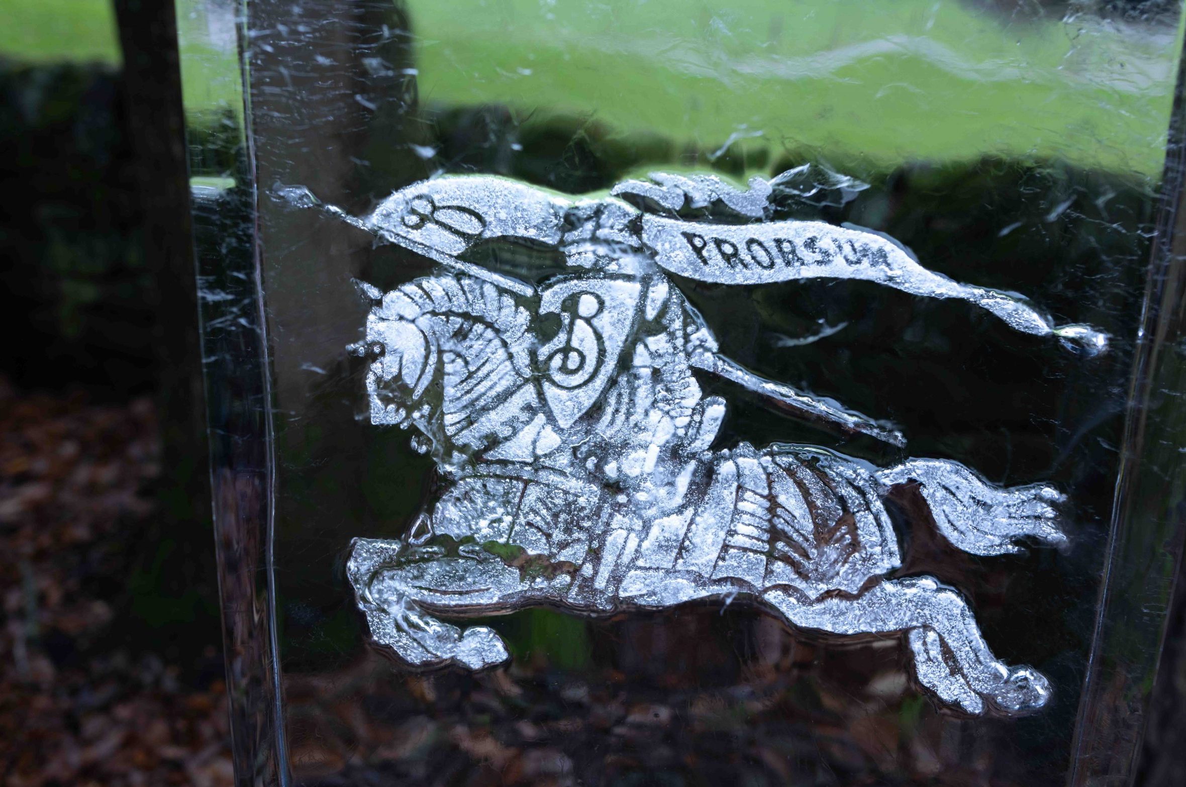 Chiseled in Ice: Bringing the Burberry Knight to Life in Ice Sculpture.