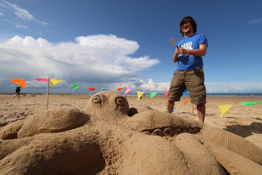 Seashore Sand Sculpture Workshops & Surprise Rescue at Redcar Kite Festival 1 230827Between the Tides Festival 199 2048x1366 1