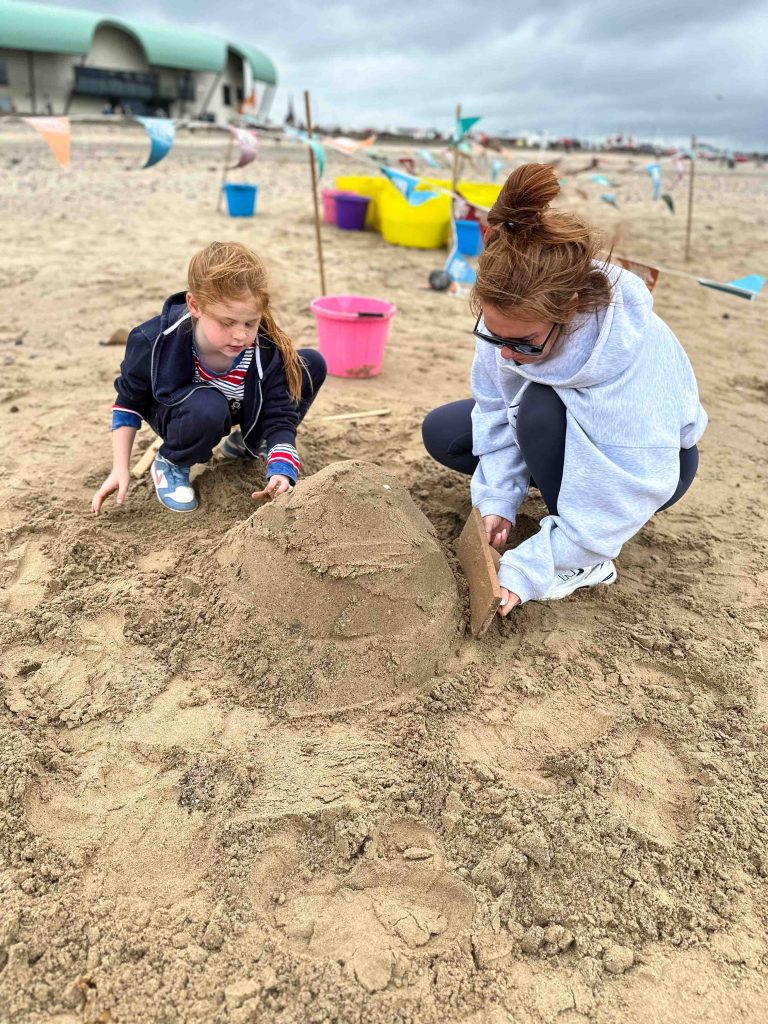 Seashore Sand Sculpture Workshops & Surprise Rescue at Redcar Kite Festival 12 Sand Sculpture workshops redcar 14 1