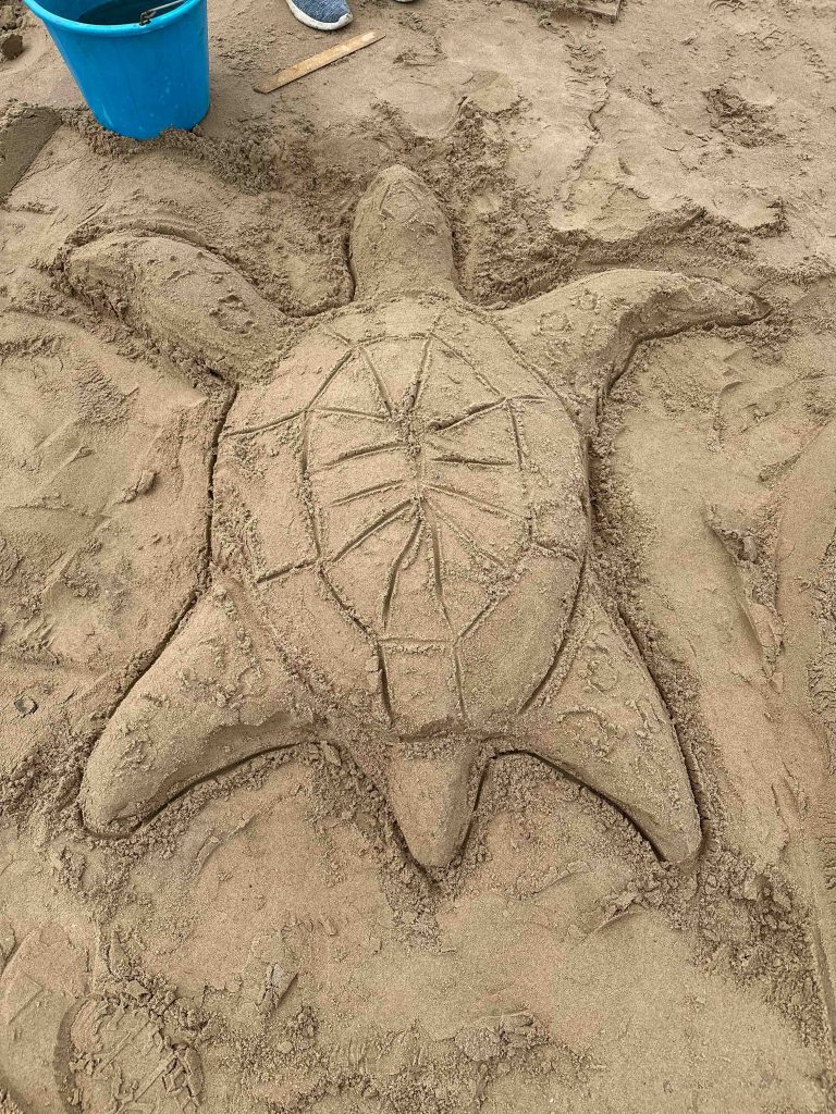 Seashore Sand Sculpture Workshops & Surprise Rescue at Redcar Kite Festival 14 Sand Sculpture workshops redcar 25