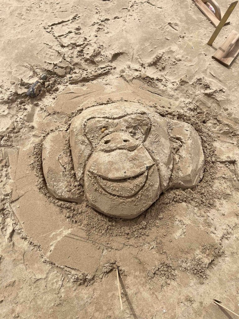 Seashore Sand Sculpture Workshops & Surprise Rescue at Redcar Kite Festival 9 Sand Sculpture workshops redcar 28
