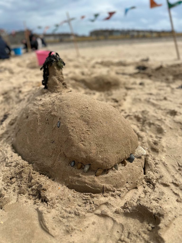 Seashore Sand Sculpture Workshops & Surprise Rescue at Redcar Kite Festival 19 Sand Sculpture workshops redcar 32