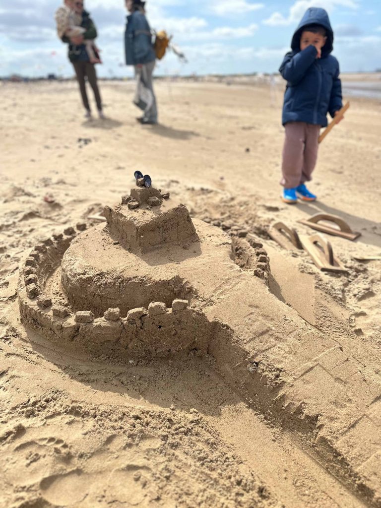 Seashore Sand Sculpture Workshops & Surprise Rescue at Redcar Kite Festival 20 Sand Sculpture workshops redcar 34