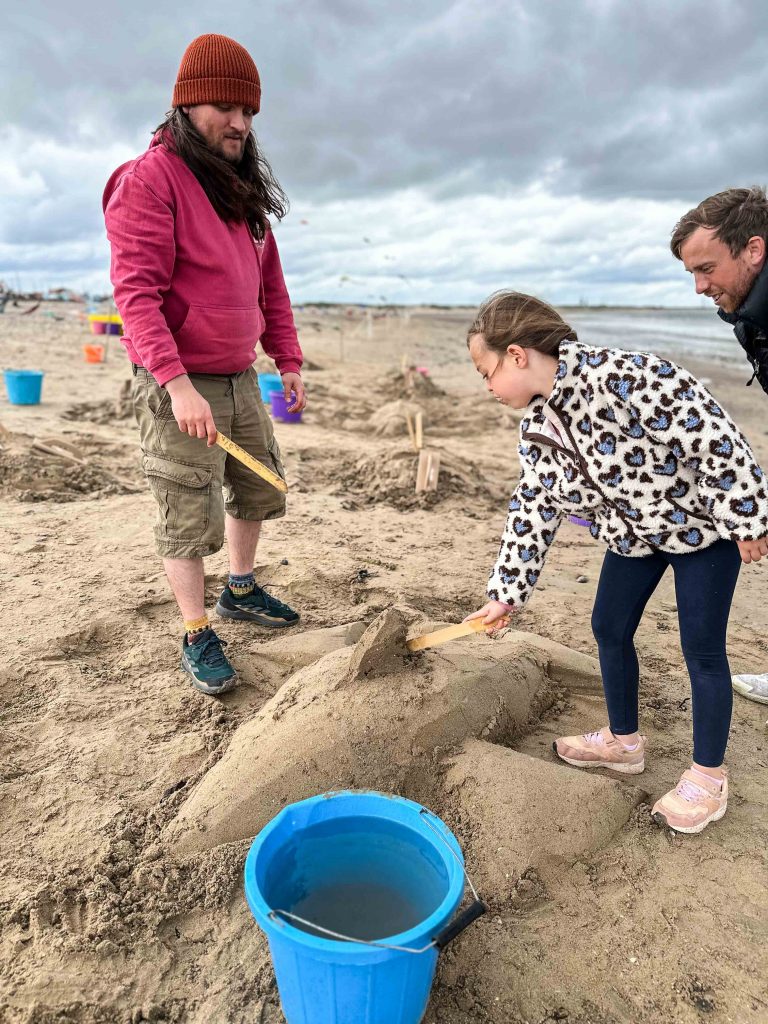 Seashore Sand Sculpture Workshops & Surprise Rescue at Redcar Kite Festival 10 Sand Sculpture workshops redcar 4