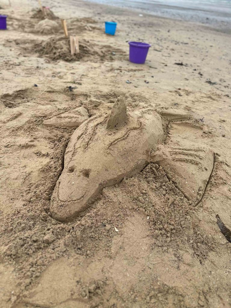 Seashore Sand Sculpture Workshops & Surprise Rescue at Redcar Kite Festival 11 Sand Sculpture workshops redcar 9