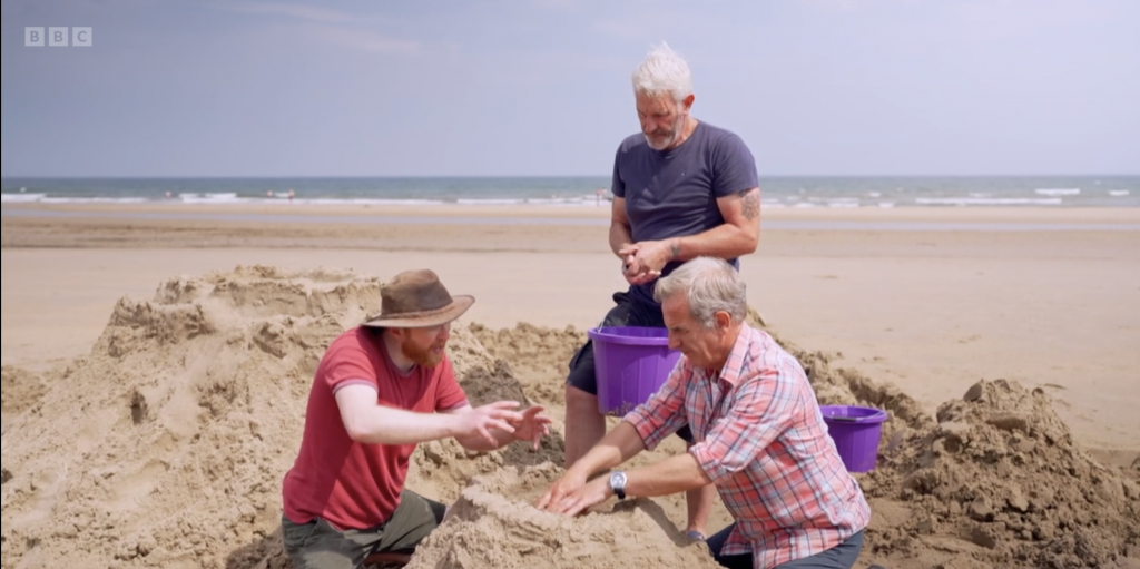 Robson Greens Family Throwback - Making a Giant Sandcastle! 4 robson green