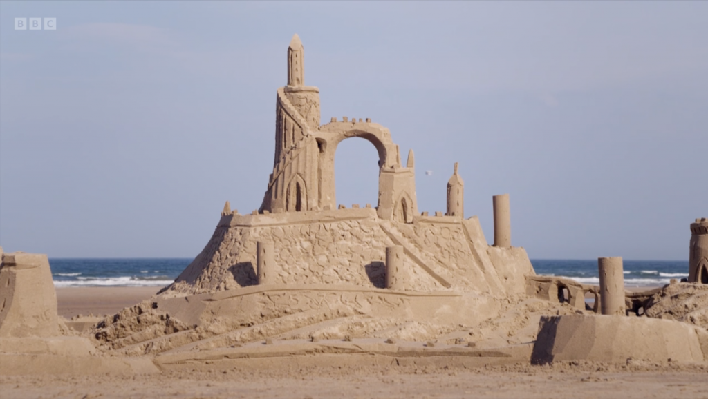 Robson Greens Family Throwback - Making a Giant Sandcastle! 11 sandcastle