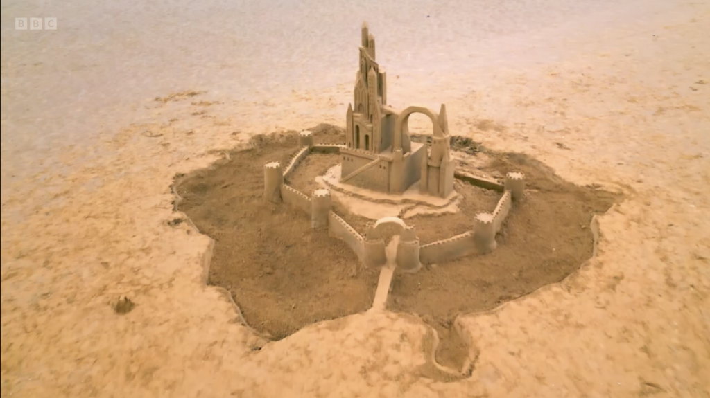 Catching the Wave on CBBC: Jamie Builds an Epic Sandcastle on ‘Go Get Arty’! 6 beach sand sculpture