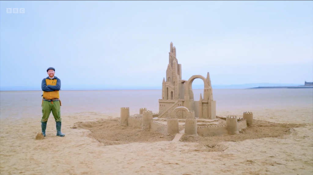 Catching the Wave on CBBC: Jamie Builds an Epic Sandcastle on ‘Go Get Arty’! 7 sandcastle
