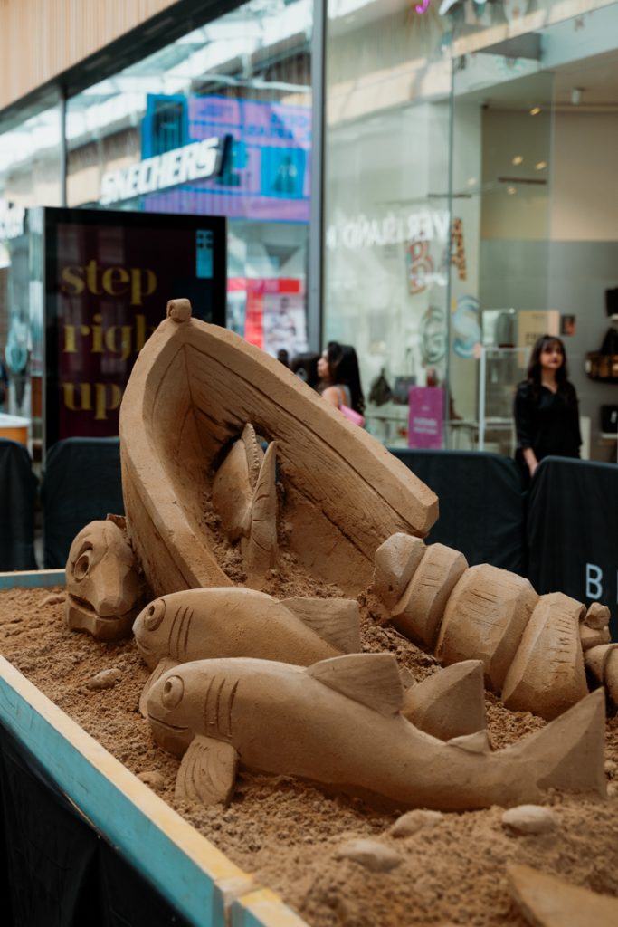 Sand, Sunshine, and High Street Buzz: Bradford by the Sea sand sculpture trail 14 table_top_sand_sculpture